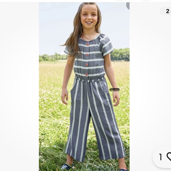 Matilda Jane Striped Girls Romper size 2 - Picture 8 of 8